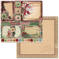 BoBunny - Christmas Treasures - 12 x 12 Double Sided Paper - Dear Santa