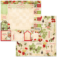 BoBunny - Time And Place Collection - 12 x 12 Double Sided Paper - December
