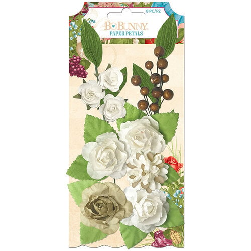 BoBunny - Time And Place Collection - Embellishments - Paper Flowers