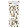 BoBunny - Family Heirlooms Collection - Thickers - Alphabet - Chipboard - Stickers