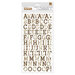 BoBunny - Family Heirlooms Collection - Thickers - Alphabet - Chipboard - Stickers
