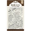 BoBunny - Clear Acrylic Stamps - Newsprint Stamp