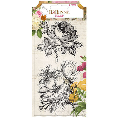 BoBunny - Botanical Journal Collection - Clear Acrylic Stamps