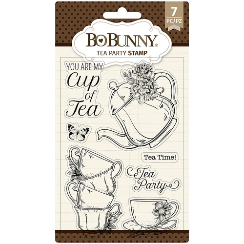 BoBunny - Clear Acrylic Stamps - Tea Party