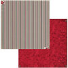 BoBunny - Joyful Christmas Collection - 12 x 12 Double Sided Paper - Stripe