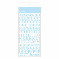 American Crafts - Pebbles - New Arrival Collection - Cardstock Stickers - Alphabet - Baby Blue Boy