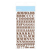 American Crafts - Pebbles - New Arrival Collection - Cardstock Stickers - Alphabet - Chocolate Brown Boy