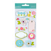 American Crafts - Pebbles - Floral Lane Collection - 3 Dimensional Stickers - Icon