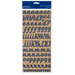 American Crafts - Pebbles - Fresh Goods Collection - Stickers - Alphabet - Denim