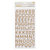 American Crafts - Pebbles - Walnut Grove Collection - Thickers - Corrugated Alphabet Stickers - Mercantile - Kraft