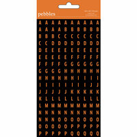 American Crafts - Pebbles - Tricks and Treats Collection - Halloween - Stickers - Mini Alphabet