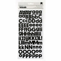 American Crafts - Pebbles - Basics Collection - Thickers - Foam Stickers - Black