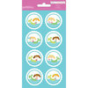American Crafts - Pebbles - Party with Amy Locurto - Cardstock Stickers - Round - Mermaid