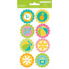 American Crafts - Pebbles - Party with Amy Locurto - Cardstock Stickers - Round - Pool