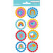 American Crafts - Pebbles - Party with Amy Locurto - Cardstock Stickers - Round - Rainbow
