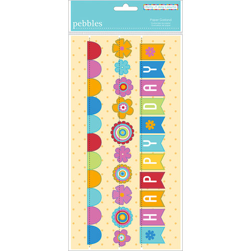 American Crafts - Pebbles - Party with Amy Locurto - Paper Garland - Rainbow