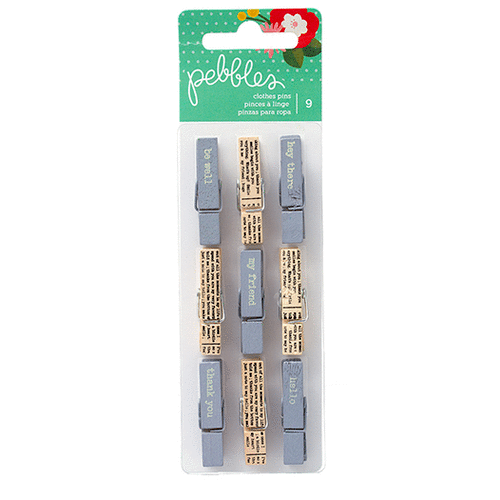 Pebbles - From Me To You Collection - Clothespins