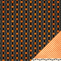 Pebbles - Thirty One Collection - Halloween - 12 x 12 Double Sided Paper - Pumpkin Patch