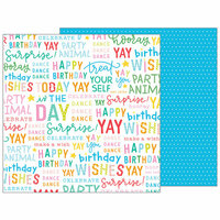 Pebbles - Happy Hooray Collection - 12 x 12 Double Sided Paper - Hooray