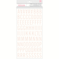 American Crafts - Pebbles - Special Delivery Collection - Girl - Thickers - Printed Chipboard - Blush