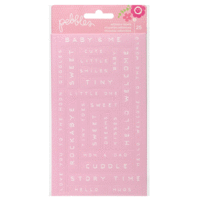 Pebbles - Special Delivery Collection - Girl - Cardstock Stickers - Labels - Phrases