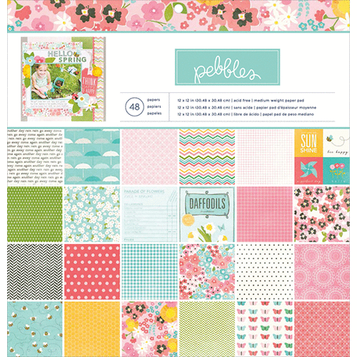 Pebbles - Garden Party Collection - 12 x 12 Paper Pad