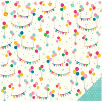 Pebbles - Birthday Wishes Collection - 12 x 12 Double Sided Paper - Just For You