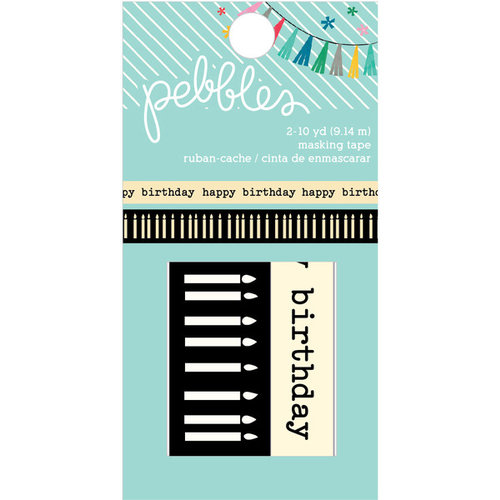 Pebbles - Birthday Wishes Collection - Masking Tape - Happy Birthday