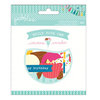 Pebbles - Birthday Wishes Collection - Printed Chipboard Shapes - Build Your Own Ice Cream Sundae