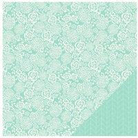 Pebbles - Homemade Collection - 12 x 12 Double Sided Paper - Aqua Skies