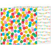 Pebbles - Happy Hooray Collection - 12 x 12 Double Sided Paper - Celebrate
