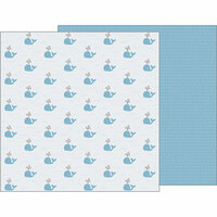 Pebbles - Night Night Collection - 12 x 12 Double Sided Paper - Seaside