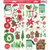 Pebbles - Home For Christmas Collection - Cardstock Stickers