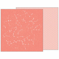 Pebbles - Night Night Collection - 12 x 12 Double Sided Paper - Twinkle Twinkle