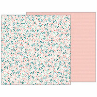 Pebbles - Night Night Collection - 12 x 12 Double Sided Paper - Baby Blossoms