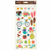 Pebbles - Happy Day Collection - Cardstock Stickers - Icons