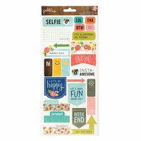 Pebbles - Happy Day Collection - Cardstock Stickers - Phrases and Labels