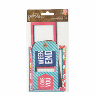 Pebbles - Happy Day Collection - Tag Frames