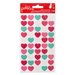 Pebbles - We Go Together Collection - Glitter Heart Stickers