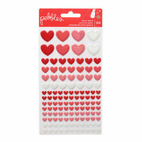 Pebbles - We Go Together Collection - Epoxy Stickers - Hearts