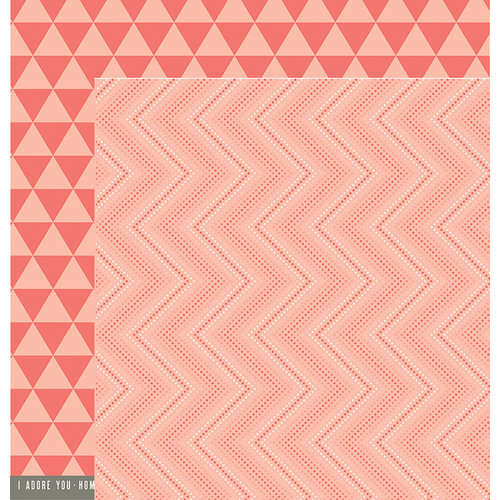 Pebbles - Cottage Living Collection - 12 x 12 Double Sided Paper - Ombre Waves