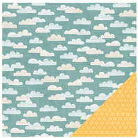 Pebbles - Homegrown Collection - 12 x 12 Double Sided Paper - Partly Cloudy