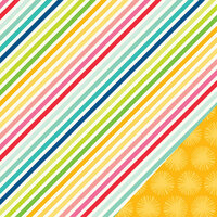Pebbles - Fun In The Sun Collection - 12 x 12 Double Sided Paper - Sunshine