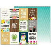 Pebbles - Patio Party Collection - 12 x 12 Double Sided Paper - Patio Life