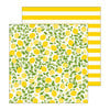 Pebbles - Patio Party Collection - 12 x 12 Double Sided Paper - Citrus Sweet