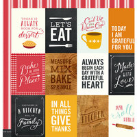 Pebbles - Harvest Collection - 12 x 12 Double Sided Paper - Let's Eat