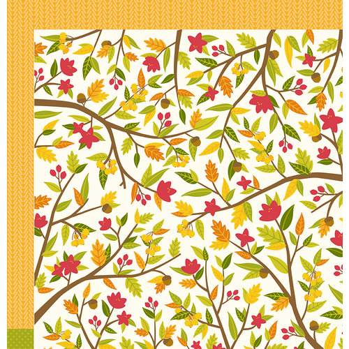 Pebbles - Harvest Collection - 12 x 12 Double Sided Paper - Fall Time