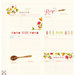 Pebbles - Harvest Collection - 12 x 12 Double Sided Paper - Recipe Cards