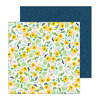 Pebbles - Patio Party Collection - 12 x 12 Double Sided Paper - Backyard Blooms