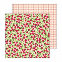 Pebbles - Patio Party Collection - 12 x 12 Double Sided Paper - Fresh Berries